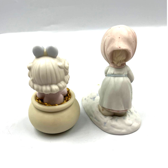Precious Moments Vintage Ensesco End Of My Rainbow & February Birthday Figurine - Picture 2 of 10